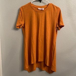 Logo layers orange tee with pockets